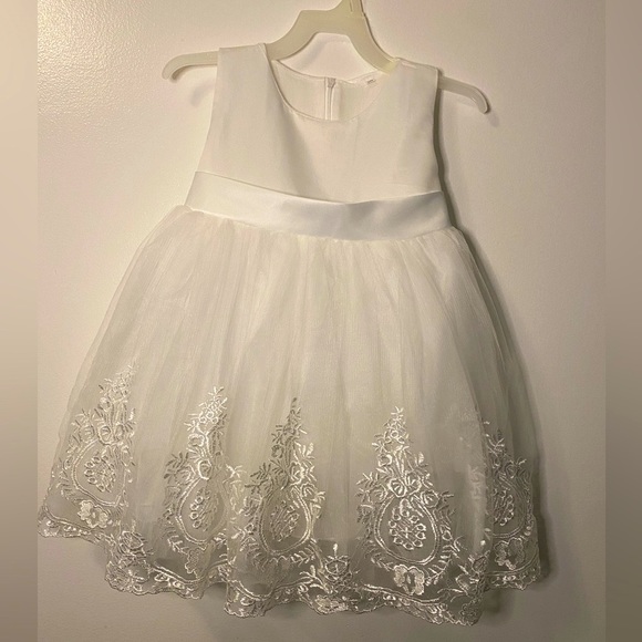 ⛪️/💍Baptism/Flower Girl Dress & Accessories - 3T - Picture 1 of 7